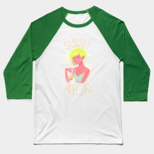 Sunset Mai Tai Baseball T-Shirt